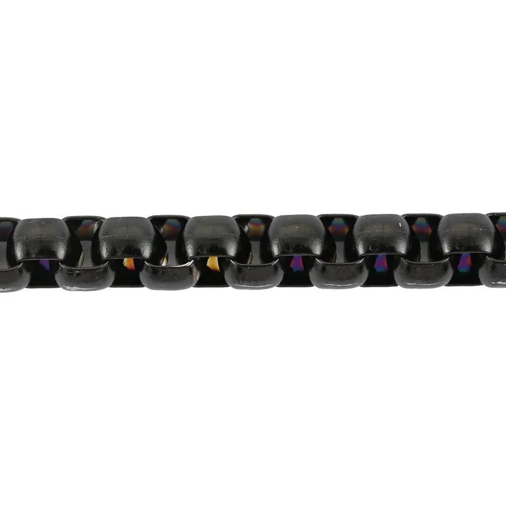 Box Bracelet in ION Plated Black Stainless Steel